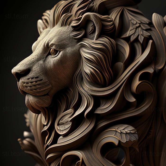 Animals lion stl